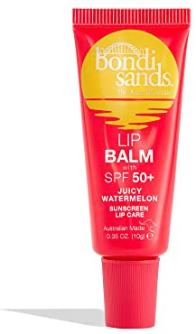 Bondi Sands Juicy Watermelon Lip Balm | Nourishing Formula Locks in Moisture + Provides SPF 50+ Protection | Vegan + Cruelty Free | 10g/0.35 Oz