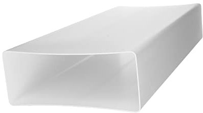 Vent Systems 220 x 90 mm, 1 m, tubo a canale piatto, rettangolare, per il collegamento dei tubi, condotto di scarico o condotto dell'aria 22 x 9 cm – 100 cm