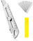 YAOZUP Cutter Lame Sécable, Cutter Professionnel Rétractable en Acier Inox avec 10 Lame Cutter(18 mm), Cutter de Précision, Robuste et Précis, Cutter pour Bureau,Maison,École,Cadeau Homme (1)