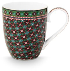 PIP STUDIO Berry Blues - Vaso con asa (tamaño XL, 450 ml), color verde