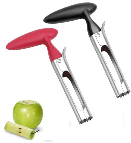 Yeenano Vide Pomme,2 Pcs Vide Pomme en Acier Inoxydable Corer Trancheuse Coupe-Fruits Dénoyauteur à Pomme Gadgets de Cuisine pour Maison Cuisine Poires Poivrons Honeycrisp Pommes