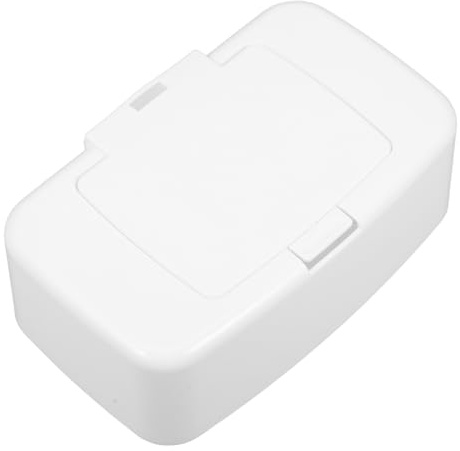 UKCOCO Dispensador de Toallitas Húmedas Portátil para Niño, Caja Organizadora Plástica de Color Claro, Soporte Compacto Antideslizante, Uso en Sala de Estar, Dormitorio y Cochecito,