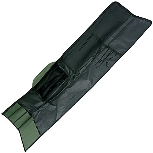 Carp Rod Holdall Bag 3+3 Quickfish Carry Case for 6 Made-Up 12ft Rods with Reels - Weather Resistant with External Pockets & Shoulder Strap -Coarse & Carp Fishing Gear Tackle Accesorries