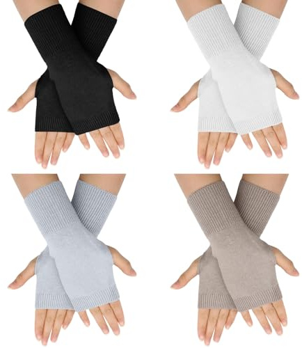 VEGCOO Guanti Senza Dita Donna, Guanti Caldi Invernali Senza Dita per Donna e Uomo