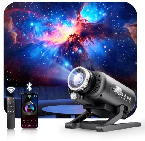 Homelist Galaxy Projector, 60 Scenes Star Projector with Bluetooth Speaker
