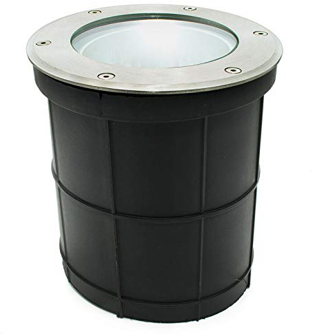 Zeitnet Inc. Faretto LED incasso terreno faro calpestabile IP65 E27 10W segnapassi illuminazione esterni viale giardino percorso pedonale piante alimentazione 230V (senza lampada)