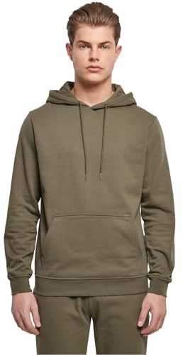 Build Your Brand Felpa con Cappuccio Uomo, Oliva, 4XL