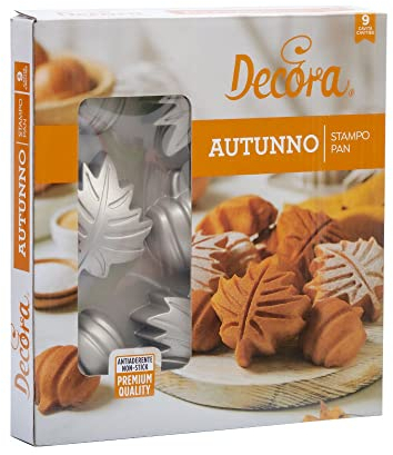 Decora 0080125 STAMPO AUTUNNO 25 X 23 X 4 H CM 9 CAVITA' IN ALLUMINIO PRESSOFUSO