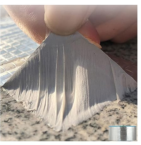 Ruban adhésif en butyle imperméable, ruban d'étanchéité en feuille d'aluminium pour fuite, ruban en caoutchouc butyle pour ramasser pour bateau, étanchéité de tuyau, fissure de toit, camping-car,