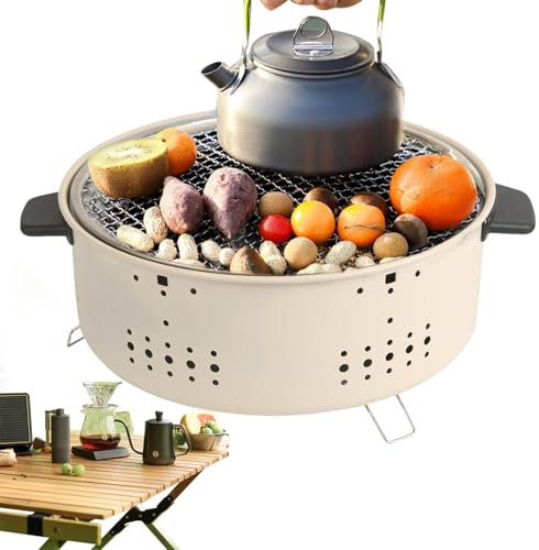 Barbecue au charbon de bois, gril au charbon de table - Barbecue Grill Bureau Table Grill Extérieur - Fumeur de charbon de bois d'extérieur, barbecue de table pour Camping en plein air