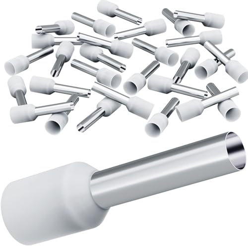 HOLMOL Lot de 150 embouts de câble de 0,5 mm², 0,5 mm², embouts de câble isolés de 0,5 mm² x 8 mm, embouts de câble de 0,5 mm² de long, embouts de câble pour connexion de fil (0,5 mm² x 8 mm)