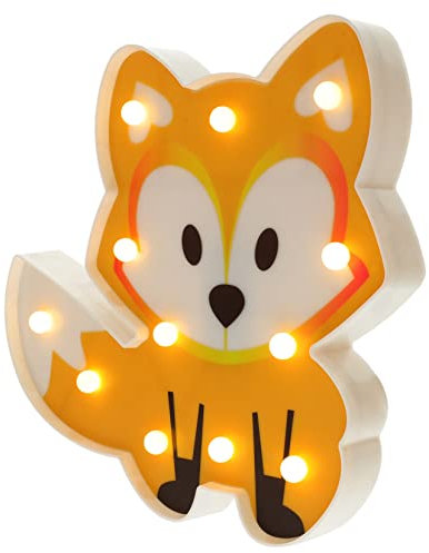 DOITOOL Fuchs-nachtlicht Led-tierlampe Dekorative Nachtlampe Für Kinderzimmer Schlafzimmer-nachtlicht Warmes Licht Einfach Zu Bedienen