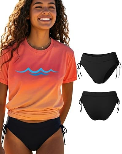 Costume da Bagno Mestruale Ragazza & Donna | Tecnologia AquaSecure | Slip da Bagno Mestruale Flusso Leggero-Medio | Riutilizzabile ed Ecologico | Ragazze, Adolescenti 10-16 Anni & Donna | OEKO-TEX
