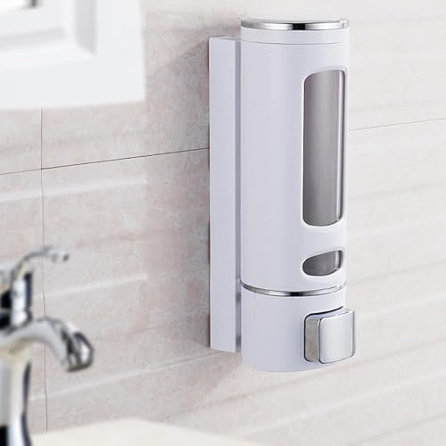 GREENSAPPIRE 400ml Wall-Mounted Soap Dispenser Clear Window Hand Soap