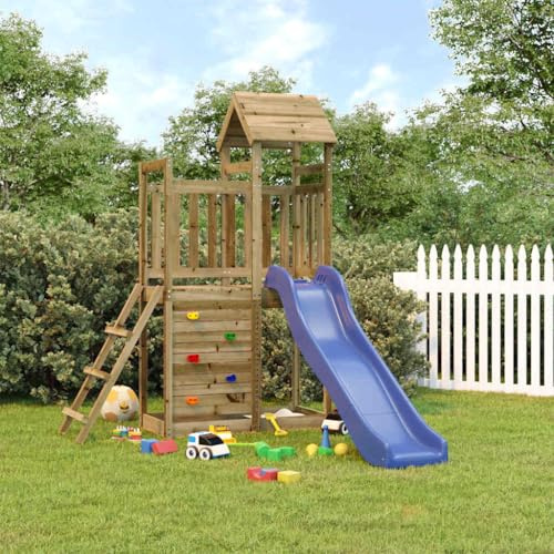 Generico Set da Gioco da Esterno in Legno di Pino Impregnato,Giochi e Giocattoli,Attrezzatura Gioco per Esterni,Set Altalena e Set di gioco-3155890