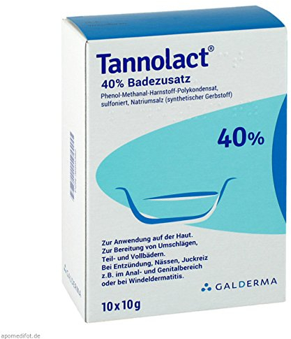 Tannolact 40% Badezusatz Pflege-Set 30x10g. Tannolact® Badezusatz lindert Juckreiz, Schmerzen und Entzündungen und unterstützt zudem die natürliche Wundheilung.