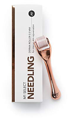 M1 SELECT “NEEDLING” – Dermaroller da 0,5 mm, trattamento anti-invecchiamento domestico, con 540 aghi in titanio medico