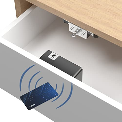 Rixiang RFID Electronic Cabinet Lock Hidden DIY for Wooden Cabinet Locker Drawer Cupboard Latch Lock