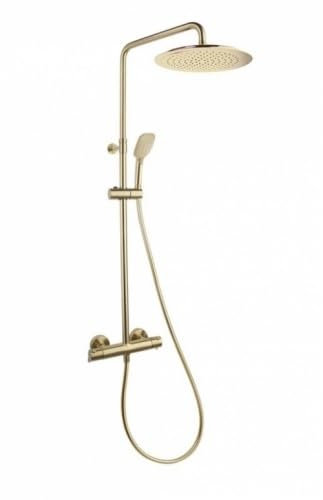 Colonne de douche BLAUTHERM télescopique Ø300 Or Brossé - 945412 RP300OC*