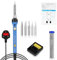 flintronic Soldering Iron Kit, 60W Adjustable Temperature 200-480℃ Welding Tools, 8 in 1 Portable Soldering Iron with 5 Solder Tips, 10g Solder Wire, Stand, Soldering Set for Welding/Repair/DIY