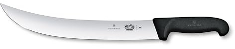 Victorinox Fibrox 12-Inch Curved Cimeter Knife - Dishwasher Safe and Ergonomic Handle, Black