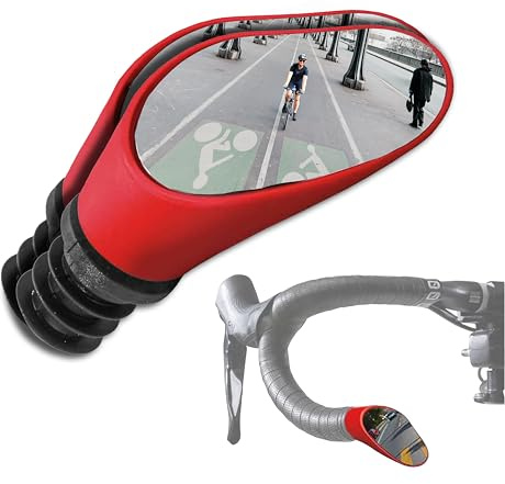 Sprintech Drop Bar Mirror, Red, Pair by Sprinttech