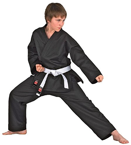 DANRHO Karate Anzug Dojo Line, Schwarz Danrho 130 cm