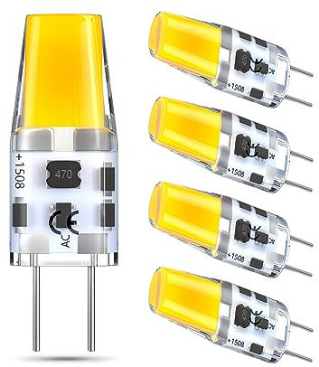 Bonlux LED-Leuchtmittel G6.35 3W AC/DC 12V Warmweiß 3000K Bi-Pin JC Typ Kapsel-Leuchtmittel Ersatz Halogenlampe 25W 30W GY6.35 / G6.35 (Nicht Dimmbar)