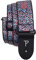 Perri's Leathers Ltd. - Gitarrengurt - Nylon - Jacquard - Blumenmuster Rosa Blau - Einstellbar - Für Akustik-/Bass-/Elektrogitarren - Hergestellt in Kanada (TWS-7275)