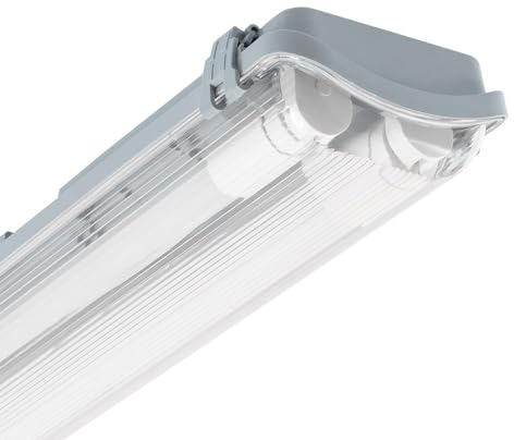 LEDKIA LIGHTING - Réglette Étanche Slim 60cm | IP65 | Compatible avec 2 Tubes LED T8 (NO inclus) | Intérieure/Extérieure, Polycarbonate