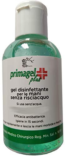 Kit 4 Flaconi Gel Disinfettante Mani Senza Risciacquo Igienizzante Mano Portatile 4x50ml