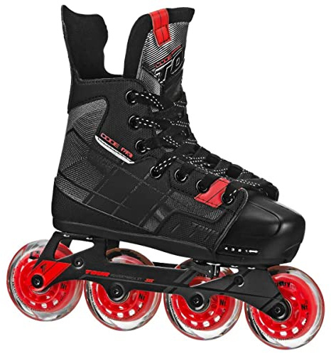 TOUR Unisex Code GX Adjustable Hockey Skate, Youth, Black, 11J-1 M US