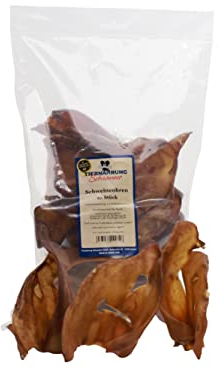 Tiernahrung Schwenner - Schweineohren 10 STK - Hundeleckerli für EIN Starkes und sauberes Gebiss – getrocknet