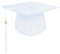 BOOSHMall Doktorhut Abschluss Hut Bachelor Master Studentenhut Bachelor Hut Studentenhut für Universität, Hochschule, Abitur Abschluss, Bachelor Geschenk Weiß