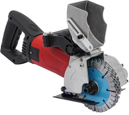LENDISIY väggfräs, slitsfräs, 2 800 W, elektrisk slitsmaskin med laser, betongfräs, väggfräs, 7 000 RPM, max skärbredd 34 mm, max skärdjup 36 mm