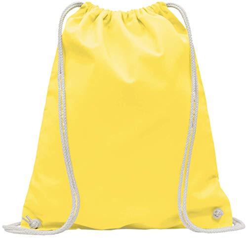 ELES VIDA Lot de 10 Sacs de Gym en Coton Naturel, 38 x 42 cm, Sac de Sport Sac à Dos en Tissu Sac en Toile Sac en Toile de Jute certifié Oeko-Tex
