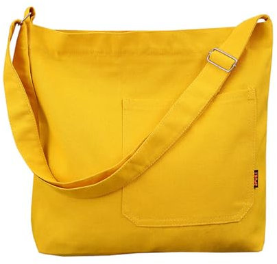 OrcOw Umhängetasche für Damen, Segeltuch, Kuriertasche, Vintage, Hobo-Griff oben, für Einkaufen, Schultertasche, Tragetasche, Reisen, Freizeit, Strand, multifunktionale Taschen, mehrfarbig, 1