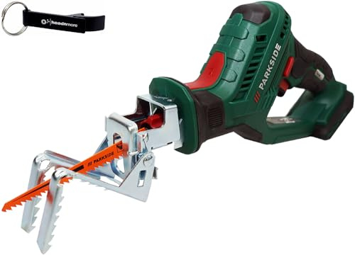 HEADNMORE® Bundle – PARKSIDE® 20 V batteridriven grensåg PASA 20 HEADNMORE® nyckelring (utan batteri)