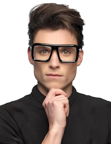 Boland Partybrille Retro Retrobrille schwarz Lehrer Sekretärin Party Festival Nerd