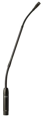 Shure Microflex MX412SE/S Supercardioid Condenser Microphone, 12 Gooseneck with in-Line Preamp, Shock & Flange Mount, 10' Side- (or Bottom-) Exit Cable, Snap-Fit Foam Windscreen