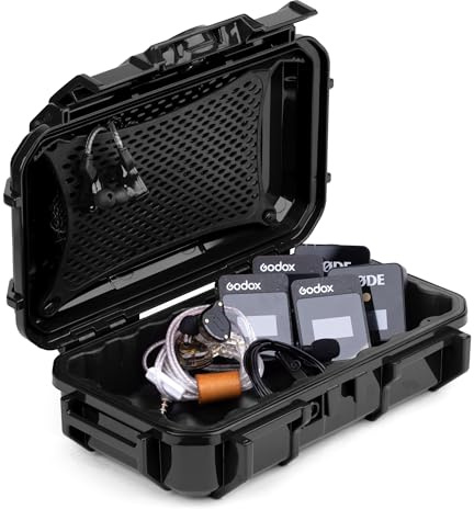 Evergreen | in Ear Monitor Protective Cases for IEM - Waterproof/USA Made - Suitable for KZ ZS10/ZS10 Pro/ZSN/ZST/AS10/AS16/Sure SE215-CL/SE201-K (56 Black)