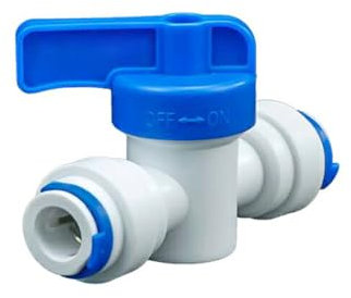 PAROAD Ventile Wasserhähne, Inline-Hahn/Absperrventil/Wasser-Ventil, für Kühlschrankschlauch/Gefrierschrank/Umkehrosmose-Wasserfilter/Wasserrohr (5/16 Zoll(7,94 mm)