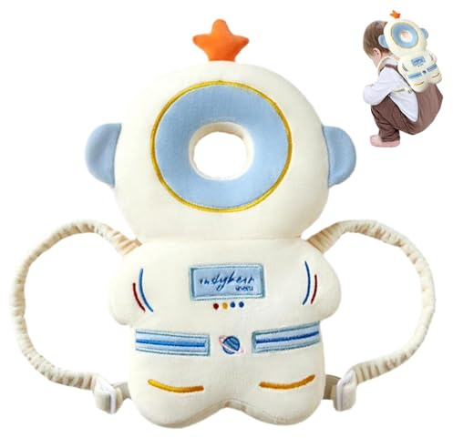 Baby Rucksack Kopfschutzkissen weich verstellbarer Babykopfschutz zum Krabbeln und Gehen klang Anti-Schock Atmungsaktives Baby Fall Rücken Kopfschutz (Space Man)