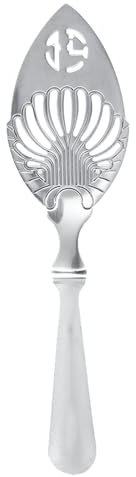 1 St 304 Rostfritt Stål Absinthe Fontänsked, Unik Design Cocktail Dripper Bar Glaskopp Dricksfilter Vintage Malörtssked (blad absint sked)