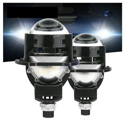Ängelögon, LED-ljus ängelögon strålkastare passar för bil med 3,0 tum biled projektorlins, halo H4 H7 ljus, höga och låga lampor ängelögontyp, LED-lampa 9005 9006 Användning