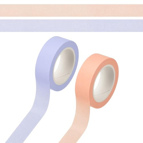 PATIKIL 33 Yard Washi Tape, Ruban Masque Adhésif Coloré Autocollants Décoratifs Pour DIY Artisanat Cadeau Emballage Journal Scrapbook Planner, Violet/Rose