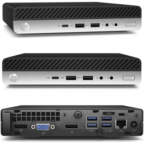 HP 800g 18cm Silent Mini-PC Business Office Multimedia Computer mit 3 Jahren Garantie! - Intel Core i7 7700T, 8 Threads, 3.8 GHz - 16 GB DDR4-512 GB - WLAN - BT - USB3 - Windows 11 Prof. #8133