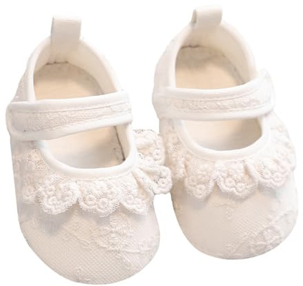 Zapatos de piso para bebé con dije de flores para niñas que aprenden a caminar, encantadores recién nacidos, primeros caminantes, zapatos para aprender a caminar, con agarre de suelo para niños