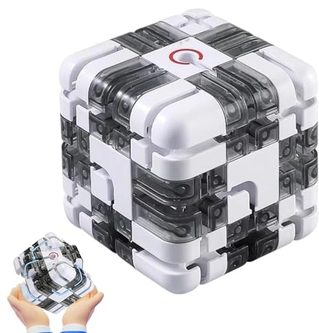 Large Labyrinth 3d Puzzle Maze Cube, 3d Maze Puzzle Cube, Spatial Awareness Brain Training Toy for Stress Relief & Logic Development, Educational Focus Game Gift for Adults Teens (C)