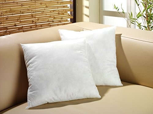 Füllkissen Kissenfüllung Polyester 50x50 cm für Sofakissen Cocktailkissen Dekokissen Kopfkissen weiß *NEU*